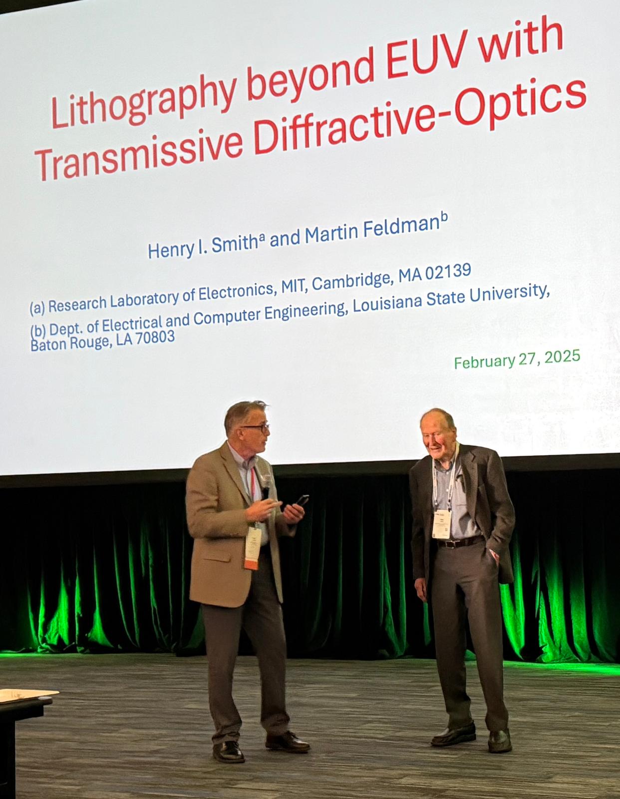 Hank Smith at his SPIE talk